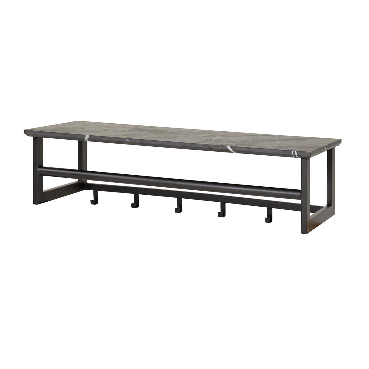 WANDGARDEROBE Schwarz 30/80/24 cm - Schwarz, Holz (80/24/30cm) - Hoyz Collection