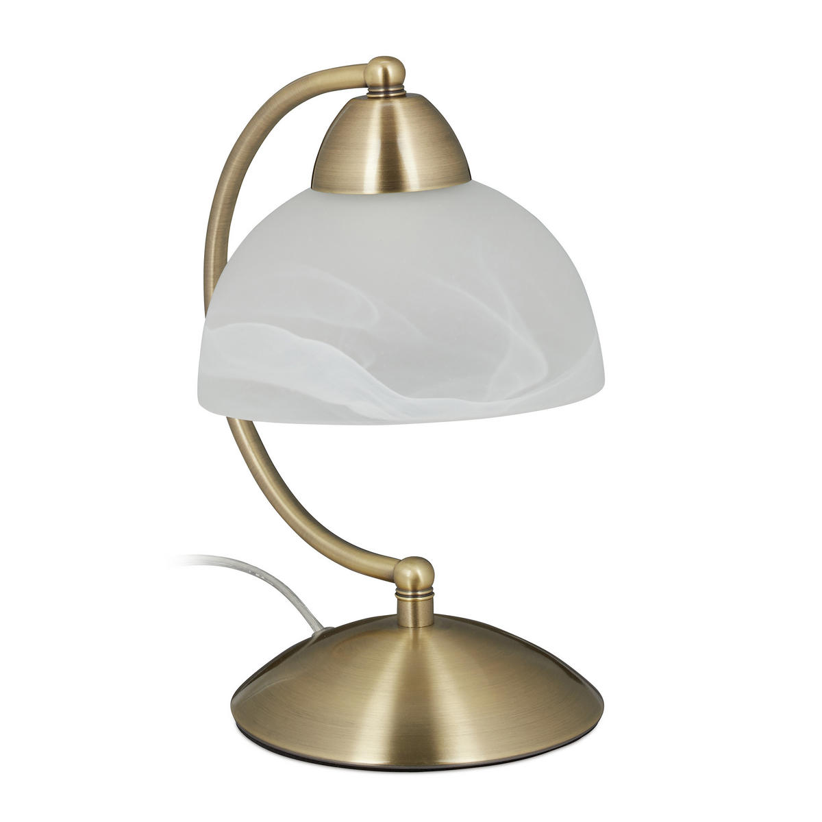 TISCHLAMPE - Multicolor, Glas/Kunststoff (19/15/25cm) - Relaxdays