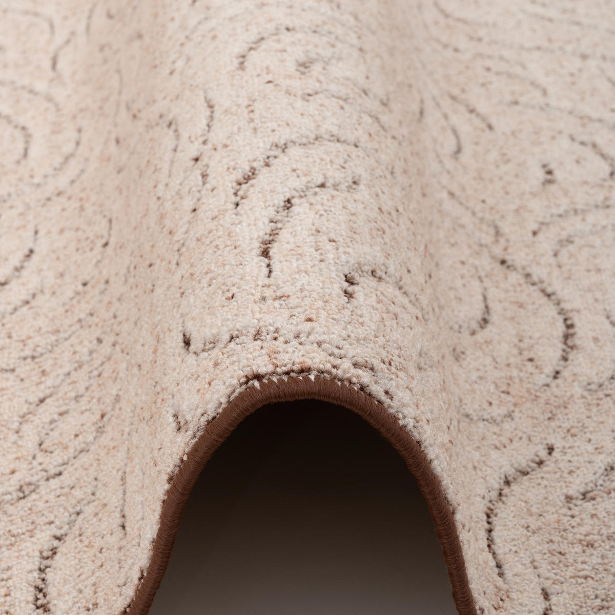 KONTURENSCHNITT HOCHFLOR LANGFLOR TEPPICH FRIEDA - Braun, Textil (80/160cm) - Snapstyle
