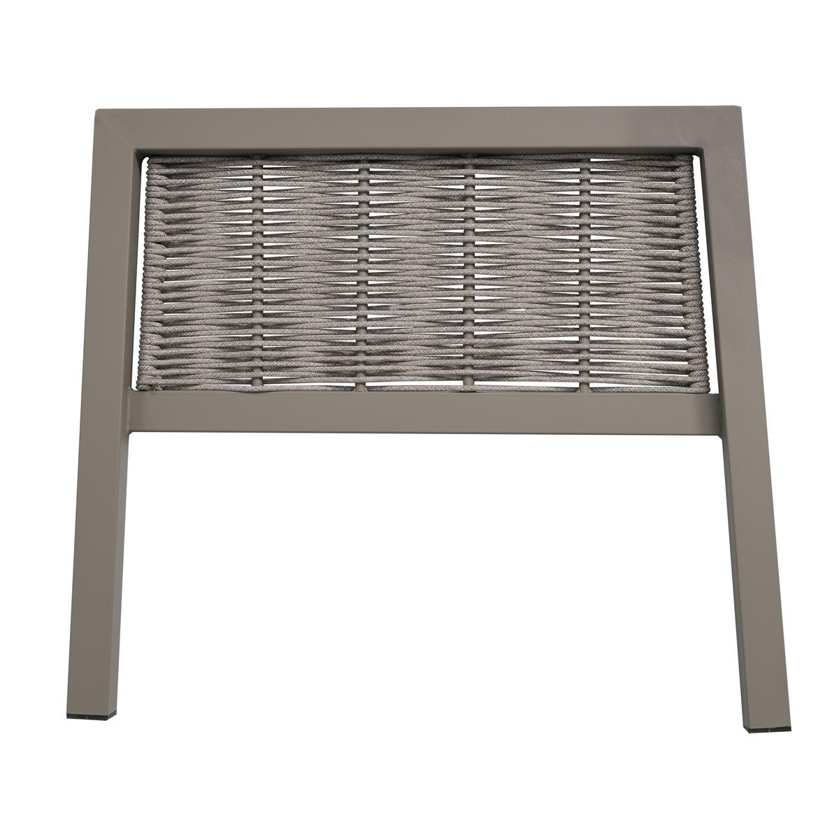 GARTEN-ESSGRUPPE 8 Personen Eckstellung Glastisch Khaki - Hellbraun, Textil - FLIEKS