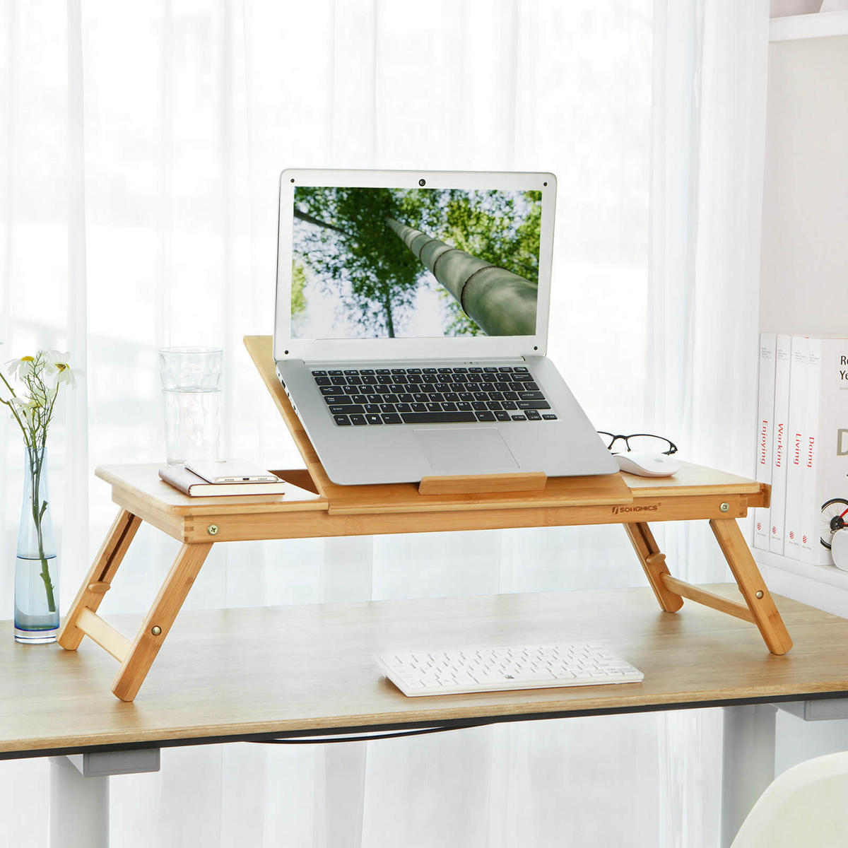 LAPTOPTISCH - Eukalyptusholzfarben, Holz (72/29/35cm) - Hansiro