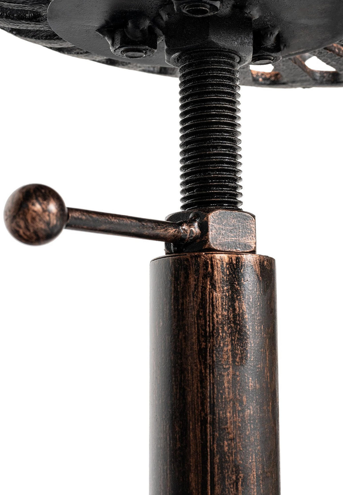 BARHOCKER Metall Bronze - Bronzefarben, Metall (44/56/34cm) - CLP