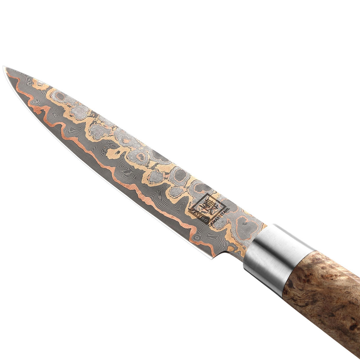 ALLZWECKMESSER 14 cm - Ahornfarben, Holz/Metall (25cm) - Zayiko