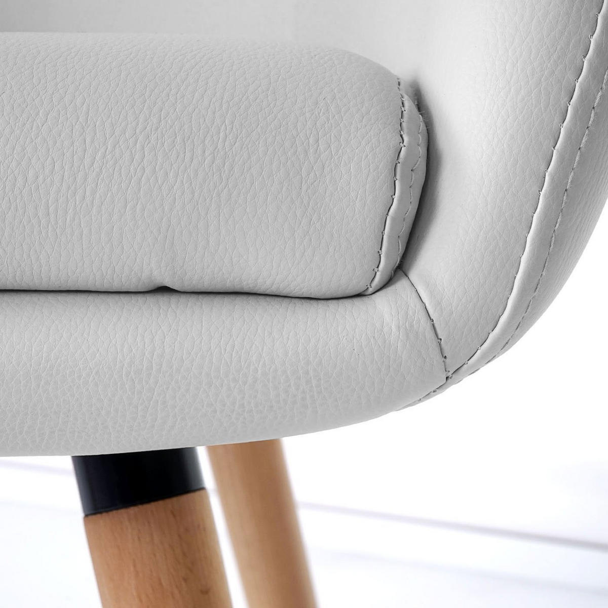 ESSZIMMERSTUHL Weiß 6er-Set - Weiß, Textil (61/80/56cm) - MCW