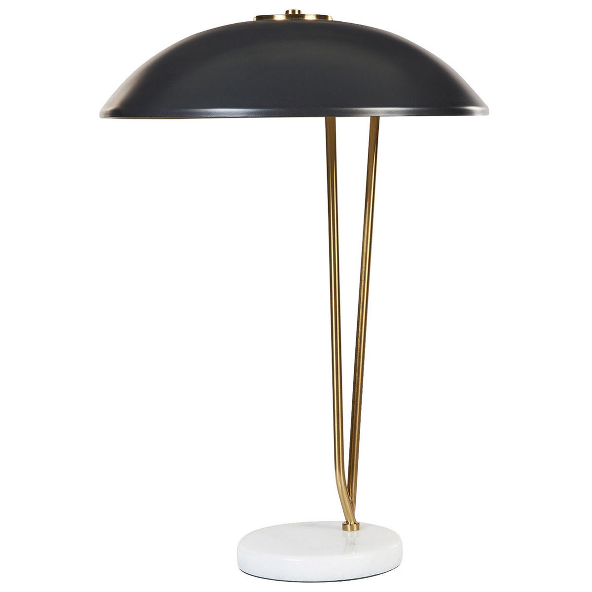 TISCHLAMPE Danto 40/40/58 cm - Schwarz, Metall (40/40/58cm) - Beliani