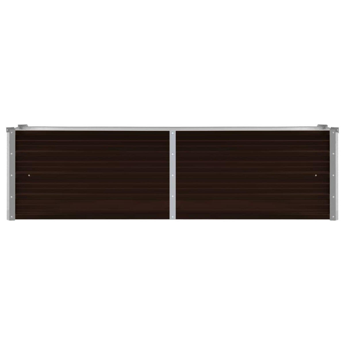 GARTEN-HOCHBEET Braun 160/40/45 Cm Verzinkter Stahl - Braun, Metall (160/45/40cm) - vidaXL