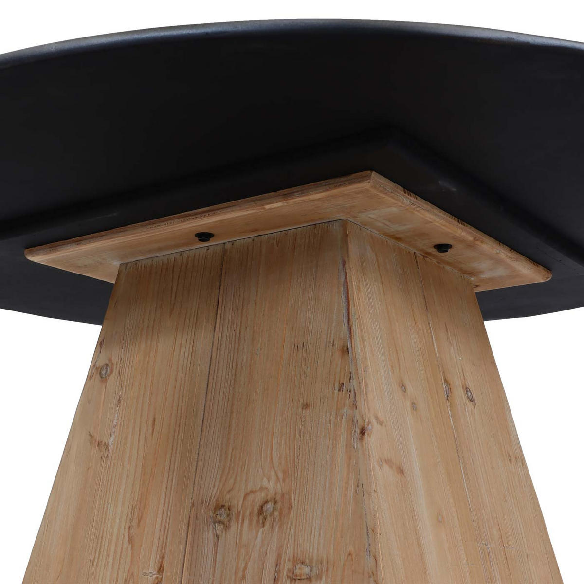 ESSTISCH Braun, Metall - Silberfarben/Braun, Holz (120/120/74cm) - MCW