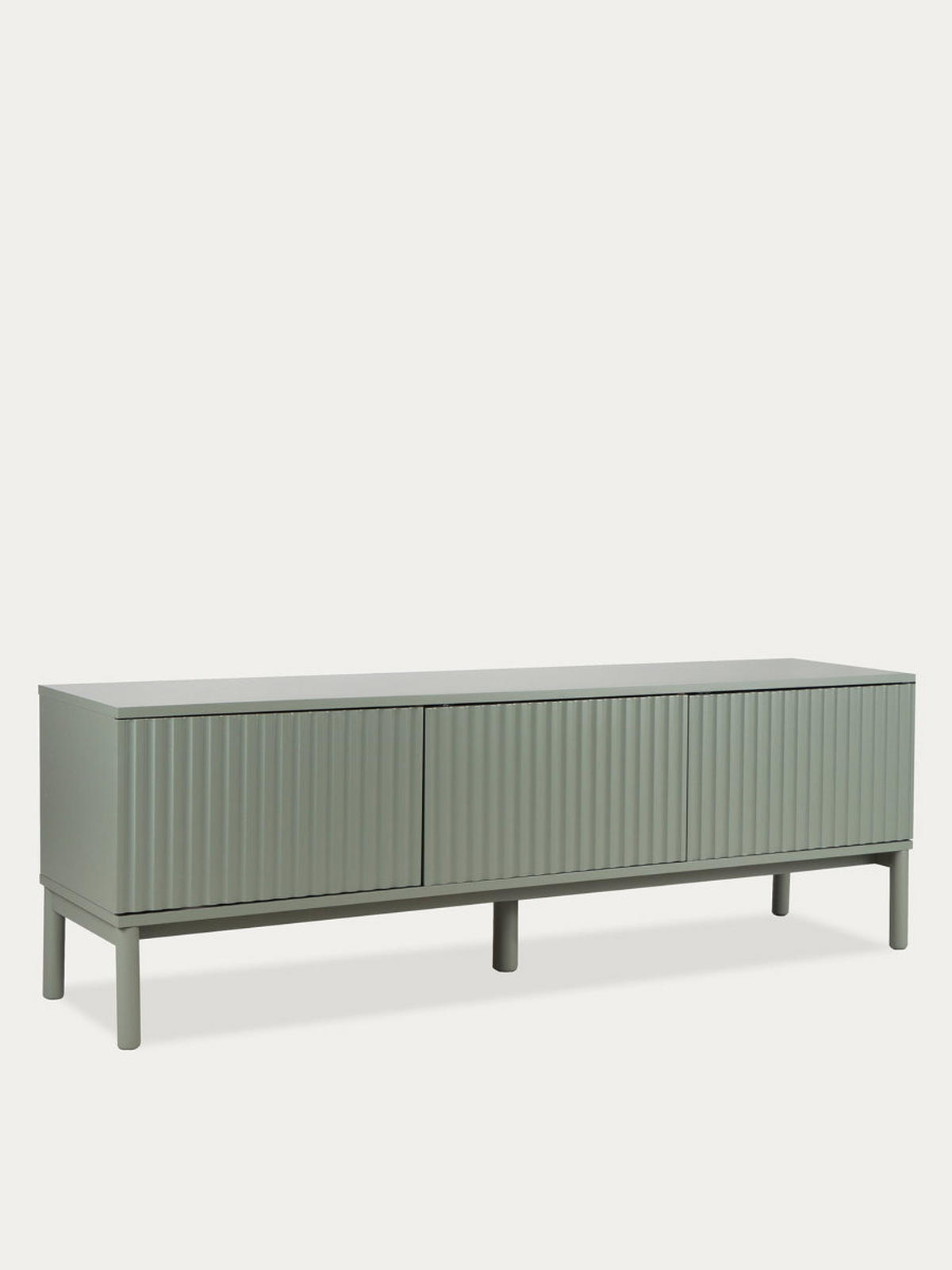 TV-ELEMENT Melton Grün 160 cm x 55 cm - Grün, Holzwerkstoff (160/55/40cm) - Kenay Home