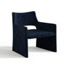 ESSZIMMERSTUHL Samt Nachtblau 73cm - Dunkelblau, Textil (73/74/71cm) - Sia Home