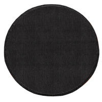 OUTDOOR Teppich Natur Balkon, Terrasse schmutzabweisend Schwarz Rund 200D - Schwarz, Textil (200/200cm) - KADIMA DESIGN
