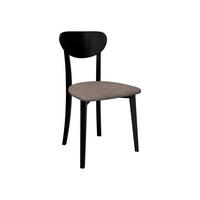 ESSZIMMERSTUHL Hugo VII - Hellbraun/Schwarz, Holz/Textil (47/86/48cm) - MIRJAN24