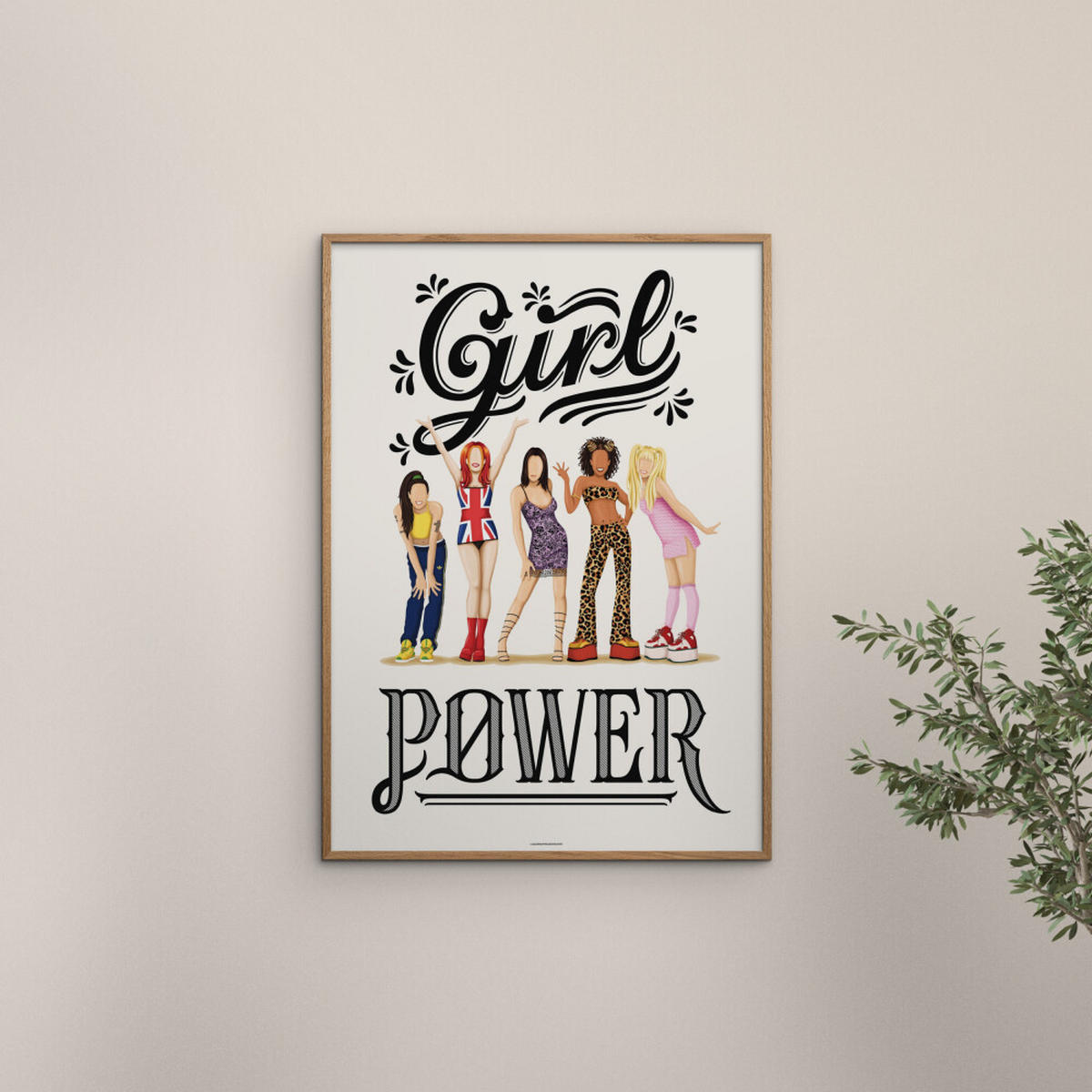 POSTER Nour Tohme - Girl Power - Multicolor, Papier (30/40/0.1cm) - Poster&Frame