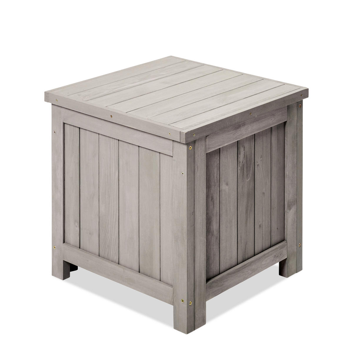 GARTENBOX HILLE mit Klappdeckel 45*45*45 cm - Grau, Holz (45/45/45cm) - butenkist