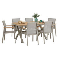 GARTENMÖBEL SET WINDY - Beige, Metall - IDIMEX