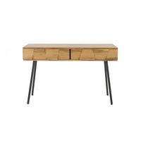 KONSOLENTISCH ANYL Braun Holz - Schwarz/Braun, Holz (40/125/77cm) - KAWOLA