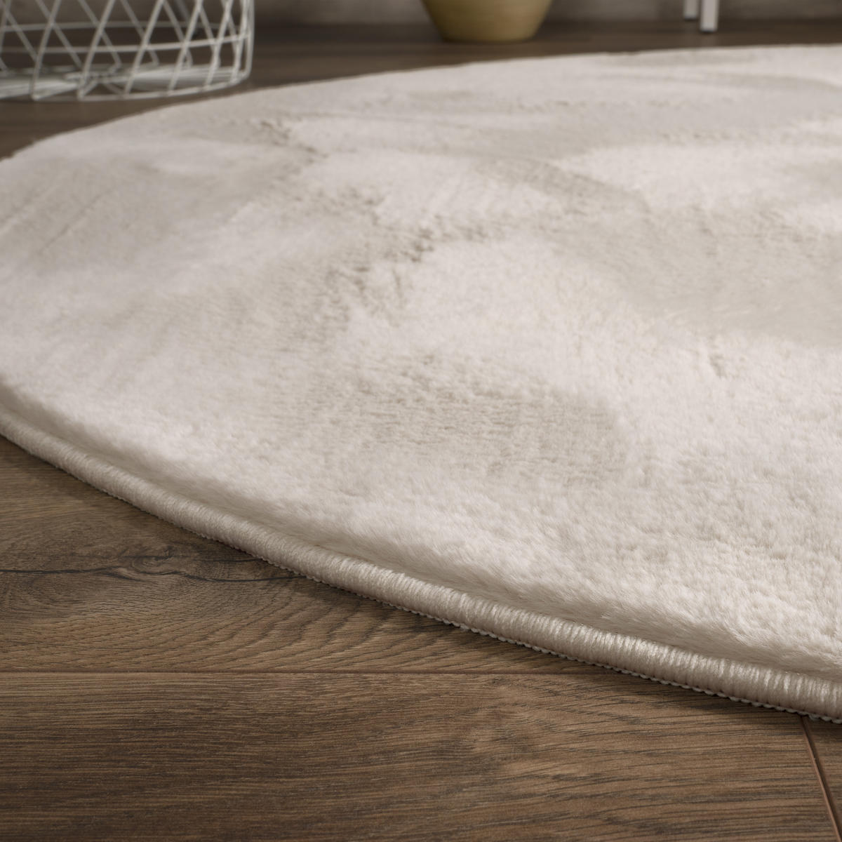 HOCHFLORTEPPICH 200/200 cm Soft 380 - Creme, Textil (200/200cm) - Paco Home