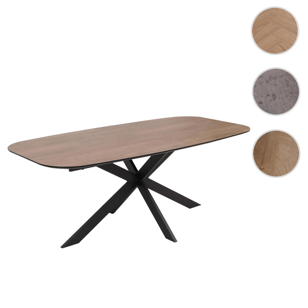 ESSZIMMERTISCH oval Walnuss Dekor - Walnussfarben, Holzwerkstoff (100/200/77cm) - MCW