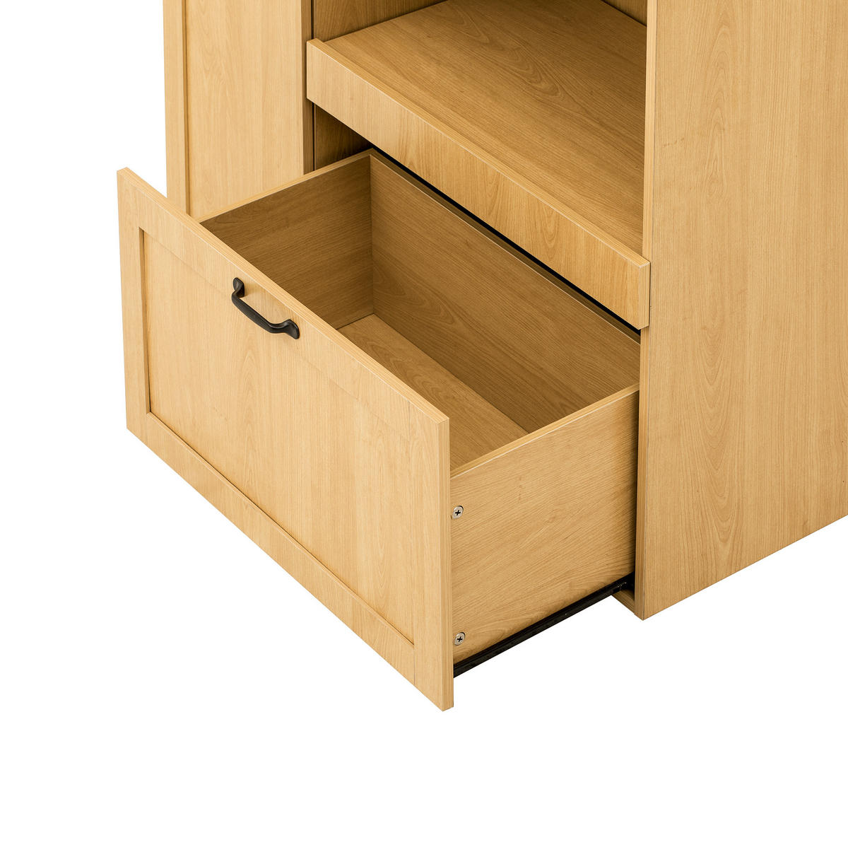 HIGHBOARD 98/177/40 cm Natur aus MDF mit verstellbaren Einlegeböden - Naturfarben, Holzwerkstoff (40/177/98cm) - OKMYHOME