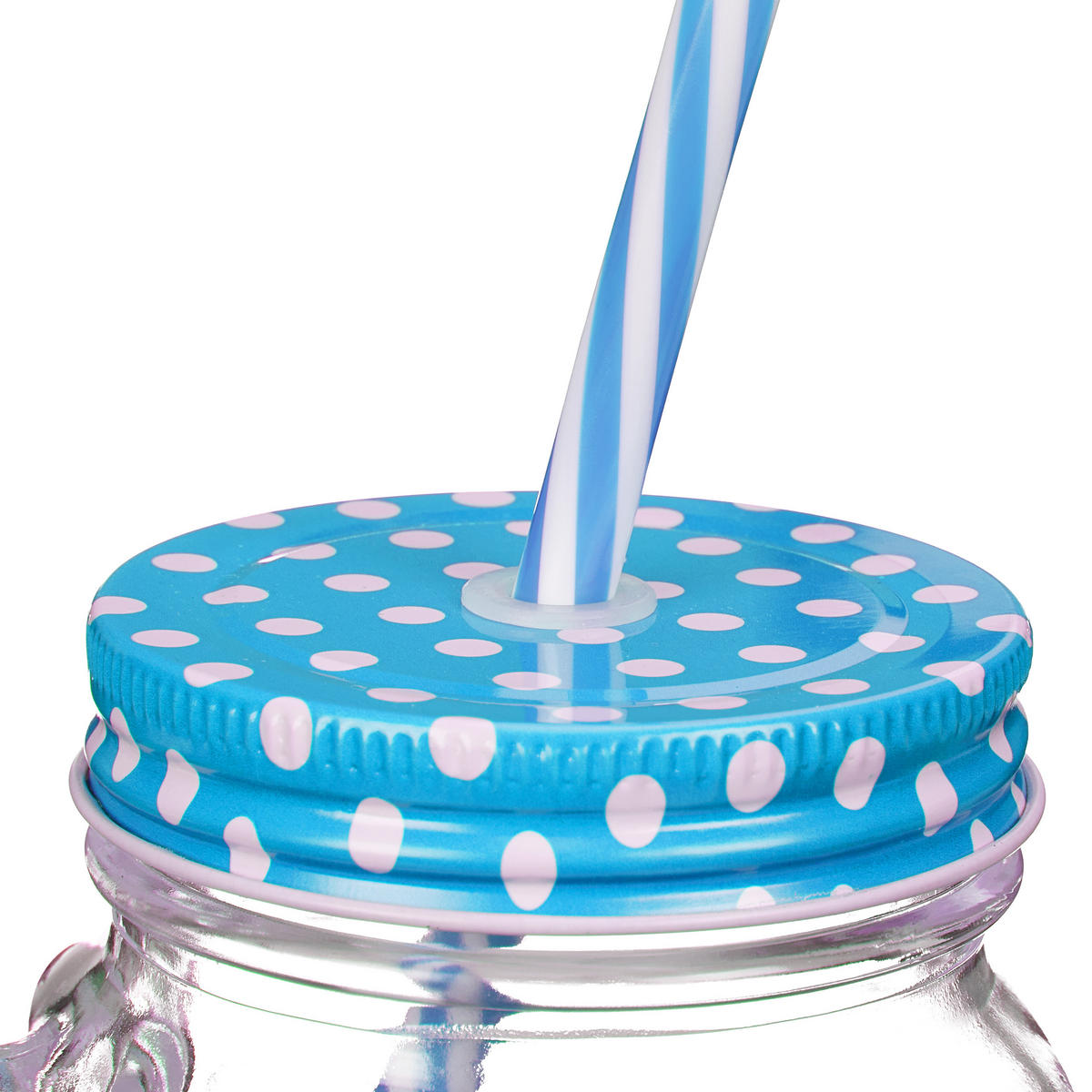 8XTRINKGLAS - Blau/Lila, Glas/Metall (0.4L) - Relaxdays