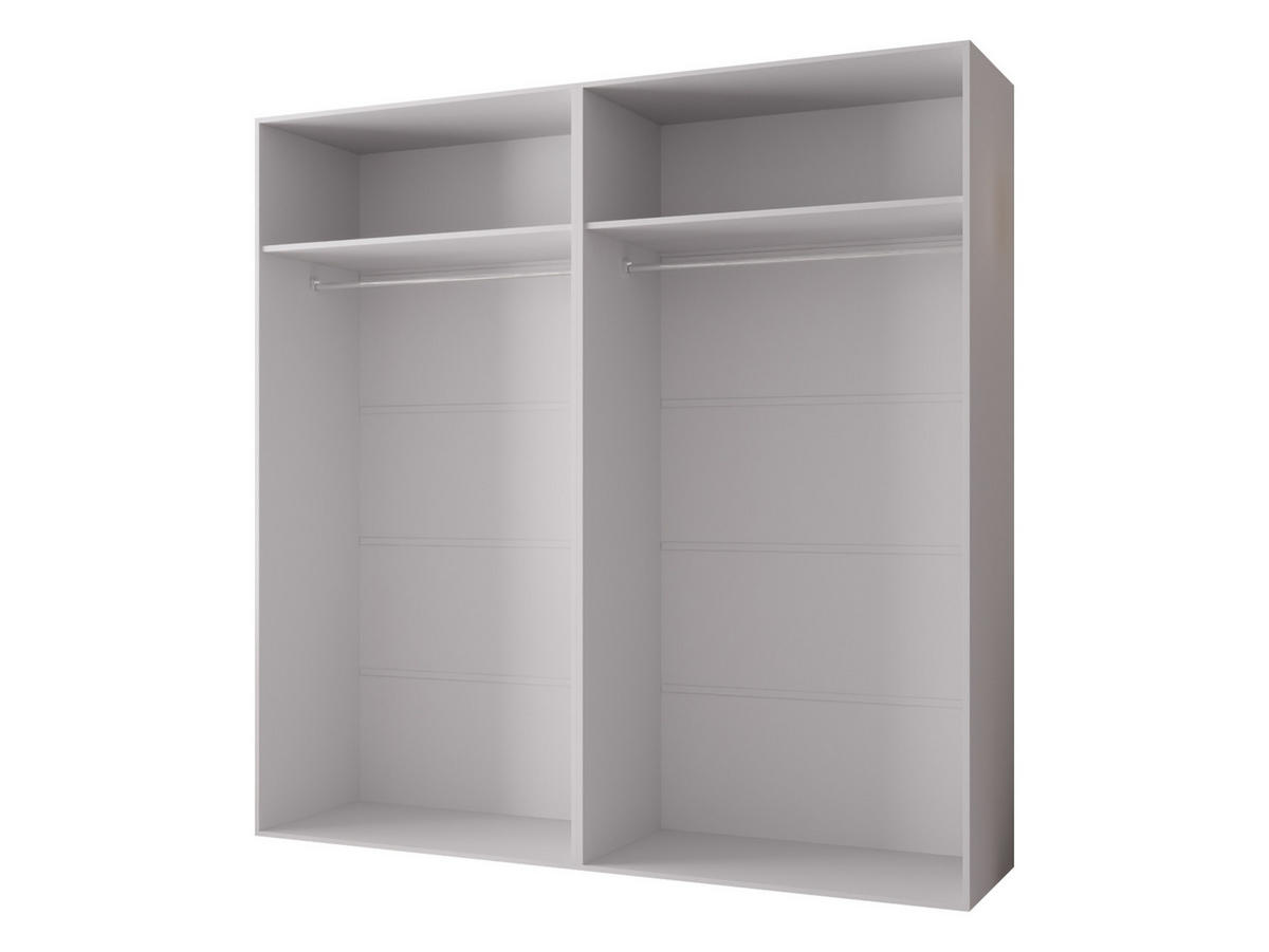DREHTÜRENSCHRANK Zen 2L 200 cm - Goldfarben/Schwarz, Holzwerkstoff/Kunststoff (200/202/50cm) - MIRJAN24