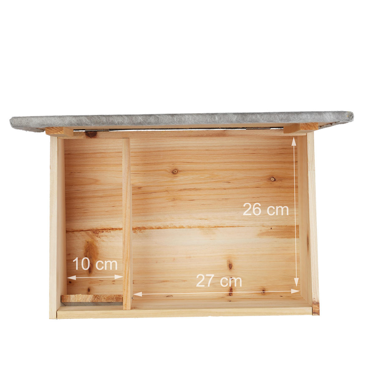 IGELHAUS - Hellbraun, Holz/Textil (46/21/34cm) - Relaxdays