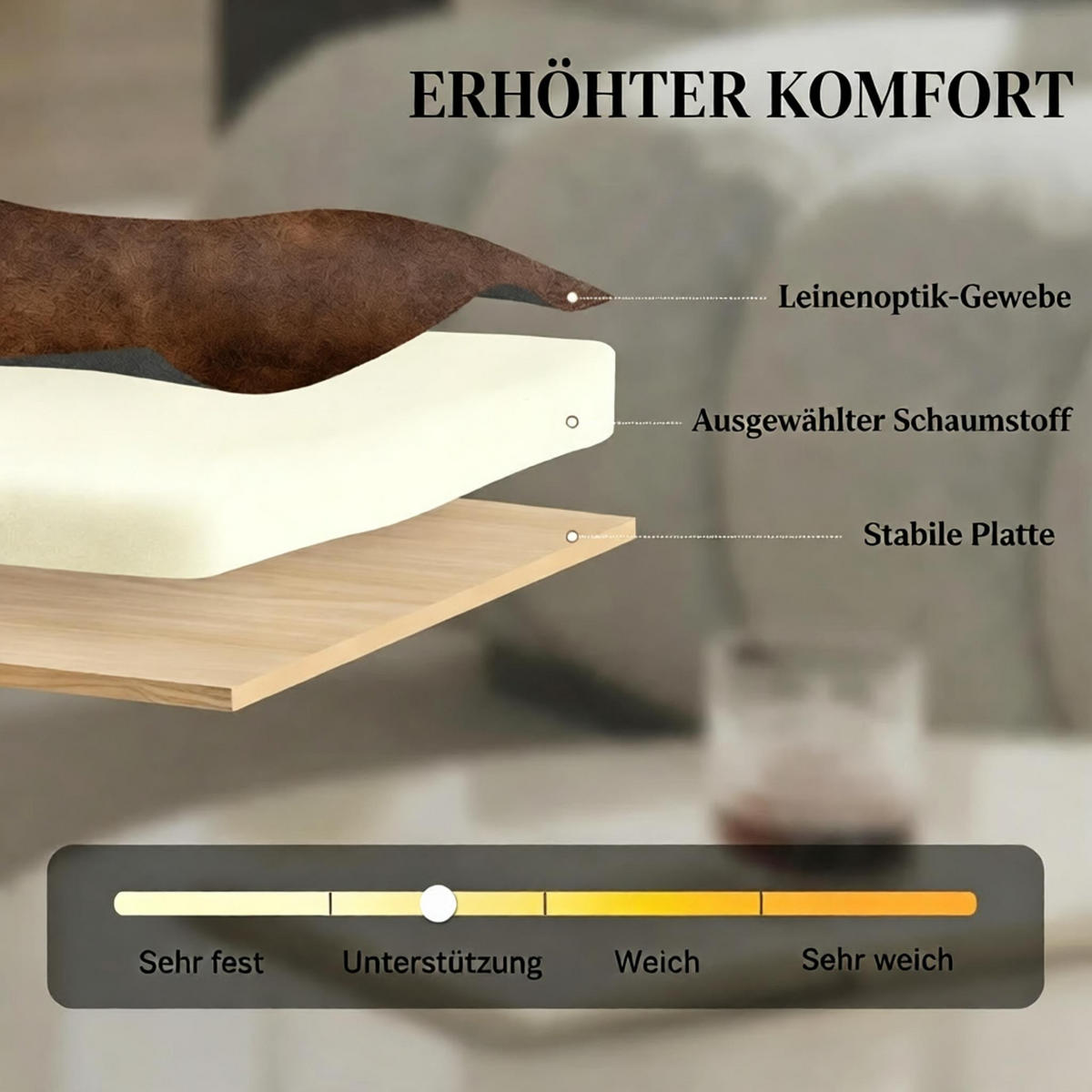 SESSEL Massivholz mit PU-Bezug, DE-42176, Braun antik - Braun, Holz (86/79/64cm) - ComfortXL