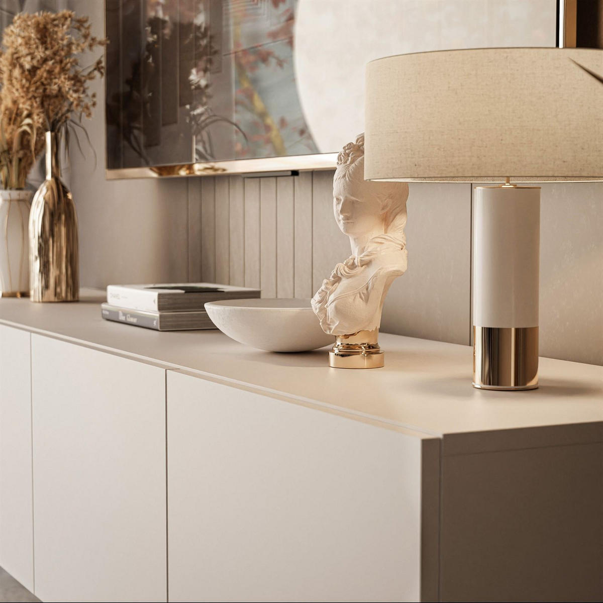 HÄNGESCHRANK TV-Möbel COLGANTE KASCHMIR 200 cm - Kaschmir, Holzwerkstoff (200/36/40cm) - Lookway