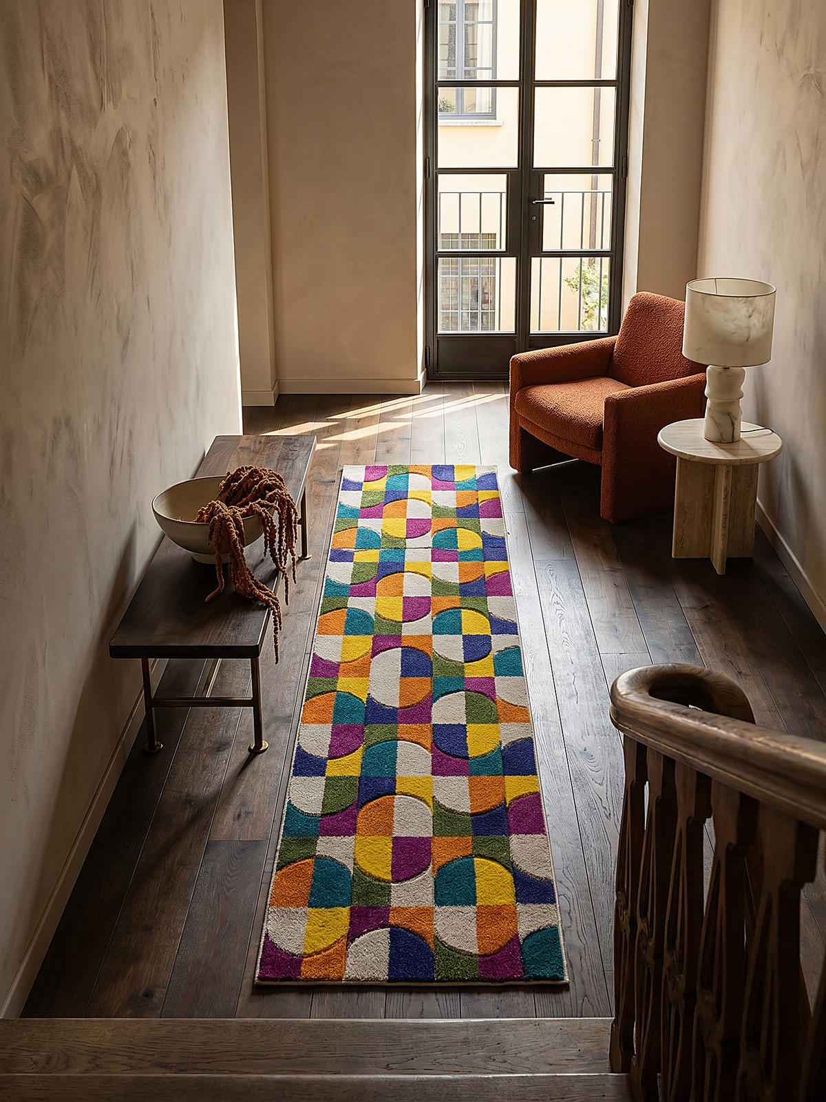 TEPPICH QUAGGY, geometrisch, Bunt, 66 x 300 cm - Multicolor, Textil (300/66cm) - KADIMA DESIGN