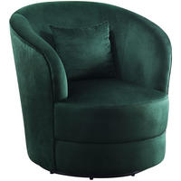 COCKTAILSESSEL Colin Samt Grün - Grün, Textil (84/84/85cm) - ATLANTIC home collection