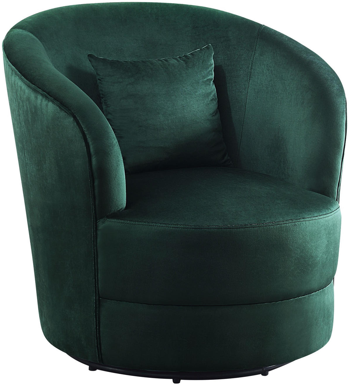 COCKTAILSESSEL Colin Samt Grün - Grün, Textil (84/84/85cm) - ATLANTIC home collection