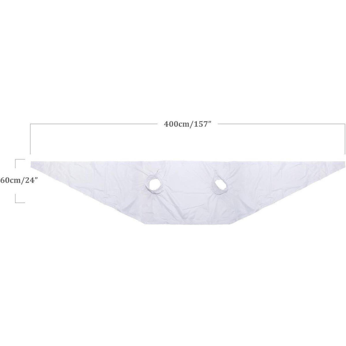 FENSTERABDICHTUNG für mobile Klimageräte 400 cm - Weiß, Textil (400/1/60cm)