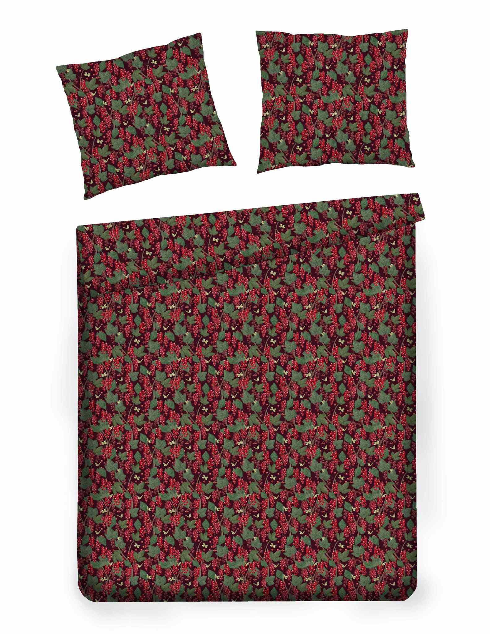 BETTWÄSCHE Porishko - Dunkelrot, Textil (160/200cm) - home&you