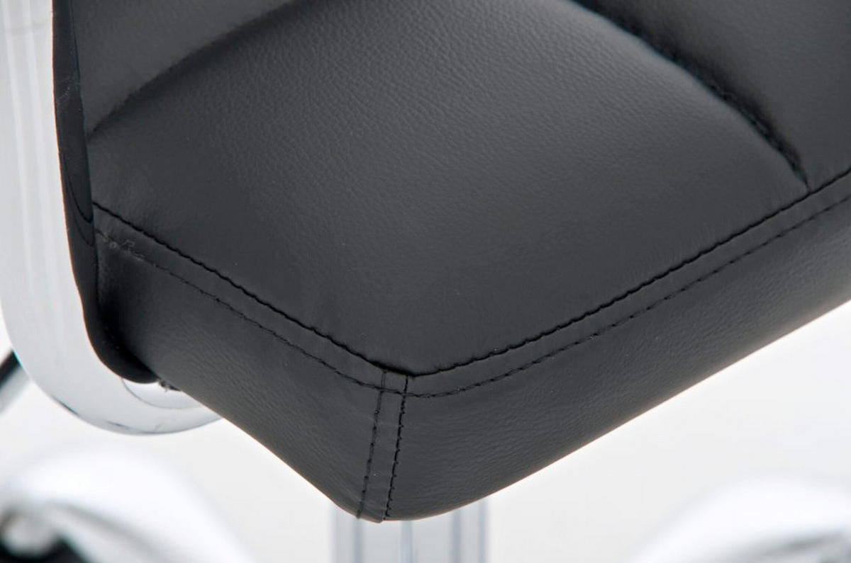 BÜROSTUHL Lucille, Schwarz - Schwarz, Textil/Metall (54/86/46cm) - TPFLiving