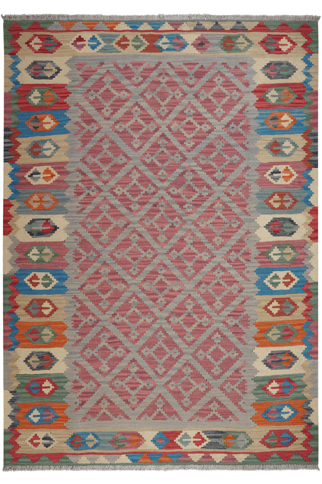 Looma Kelim-Teppich Beige 175x249 cm