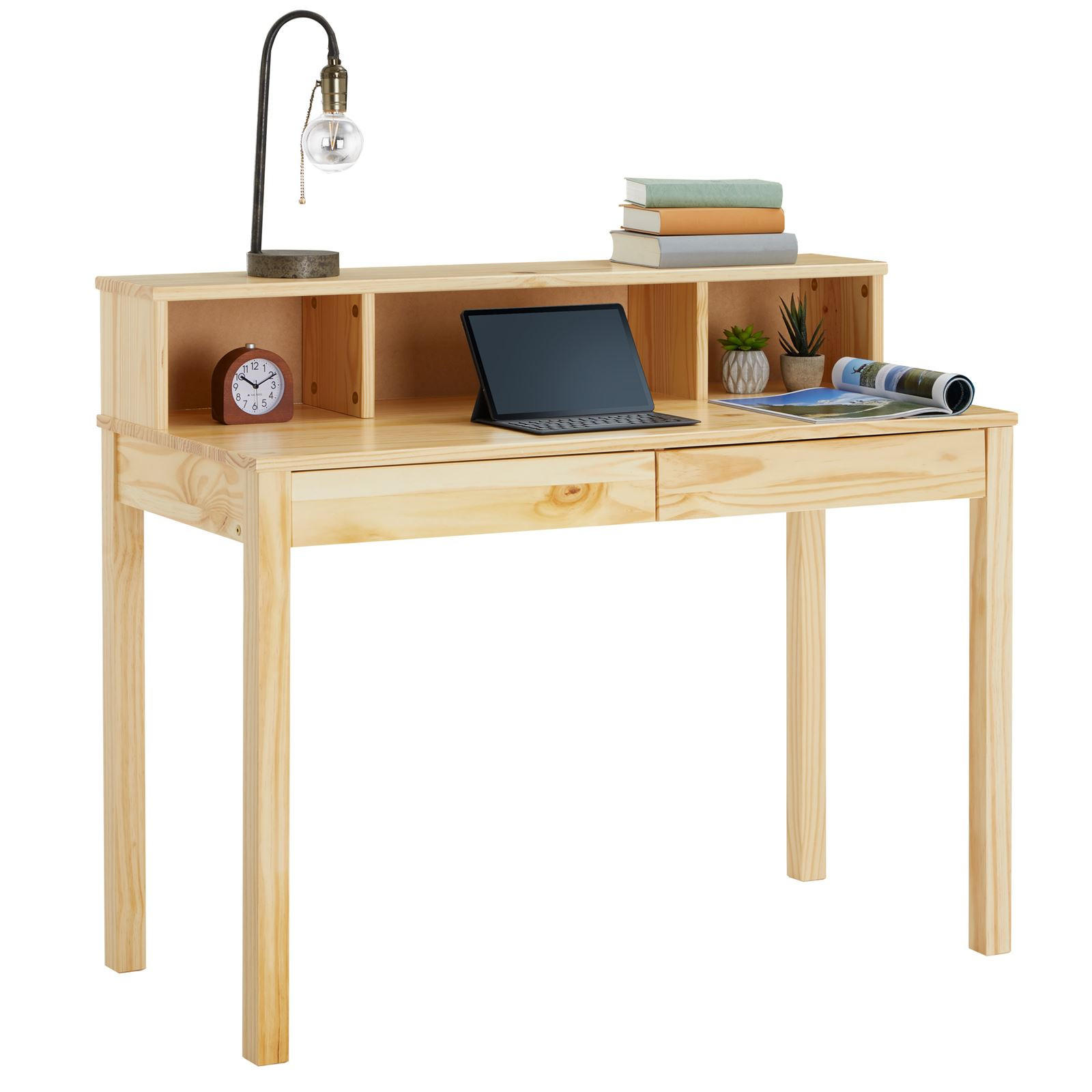 SCHREIBTISCH LENNOX - Naturfarben, Holz (50/110/91cm) - IDIMEX