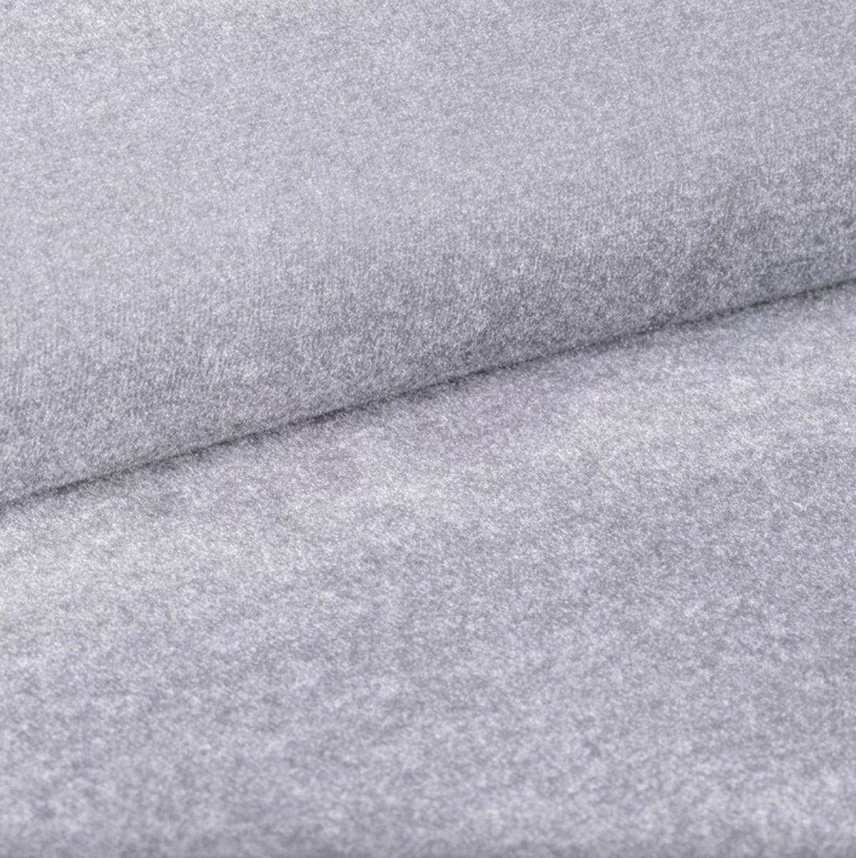 POLSTERBETT Lux Silber 120x200 cm mit Stauraum, Kopfteil, Lattenrost, Goldenen Füßen, Stoff Amon - Silberfarben/Goldfarben, Holzwerkstoff/Kunststoff (120/200cm)