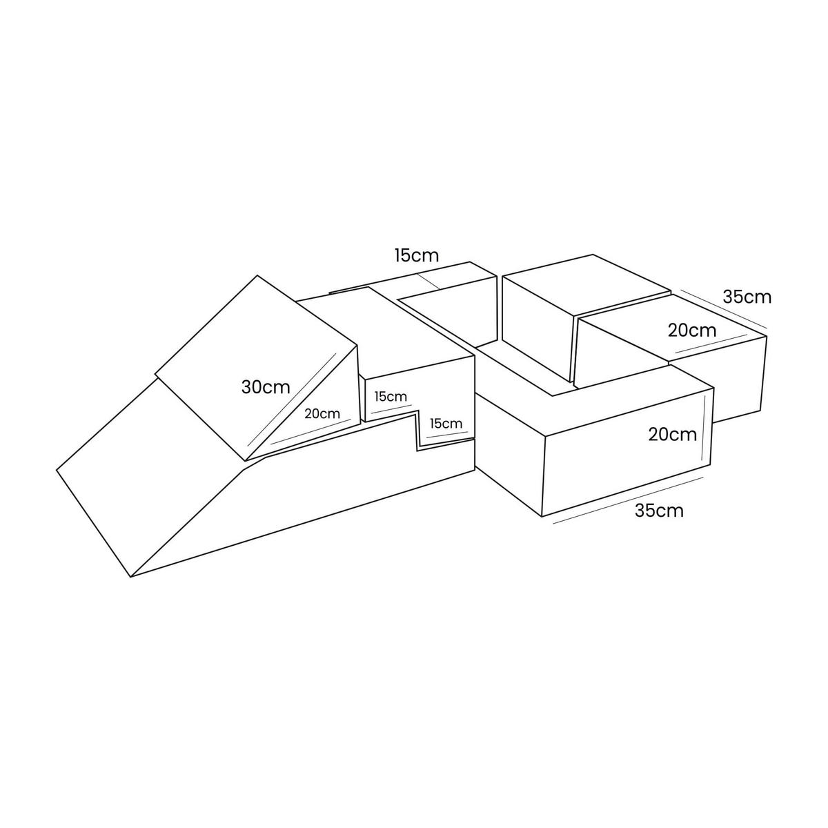 KINDERSOFA, Modulares Sofa für Kinder, Samt, Grau - Grau, Textil (35/100/40cm) - MeowBaby