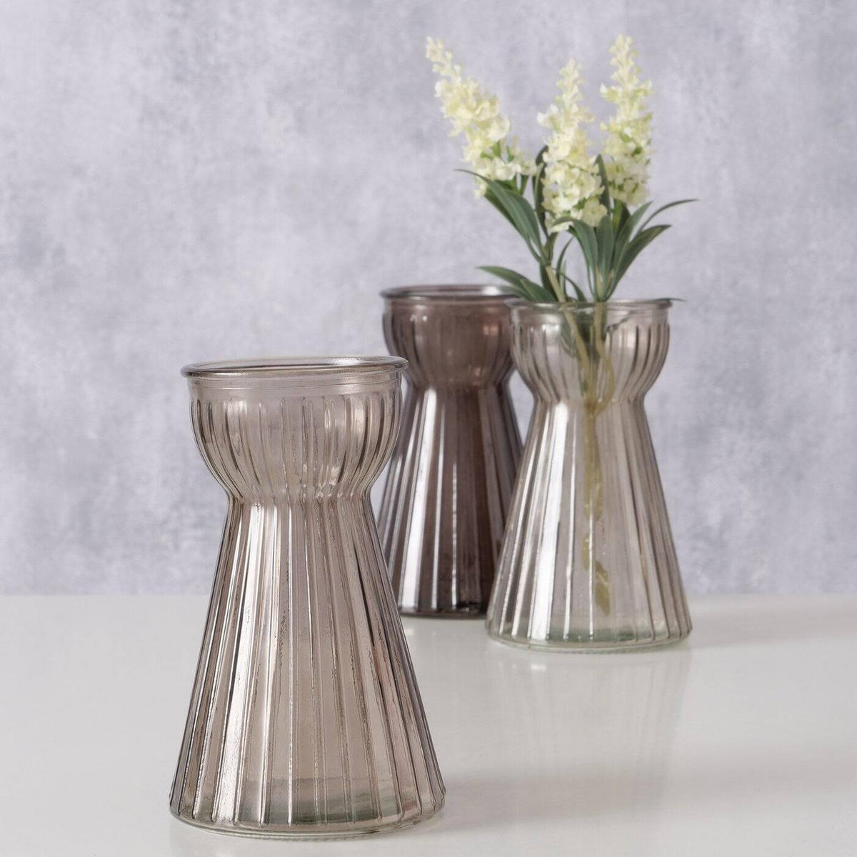 VASE Hyacintha 15 cm - Braun, Glas (15cm) - Boltze Home