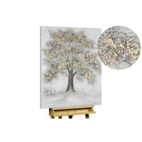 OLEJOMAĽBA 75/100 cm, Zvieratá - sivá/biela, drevo/textil (2/100cm) - KUNSTLOFT