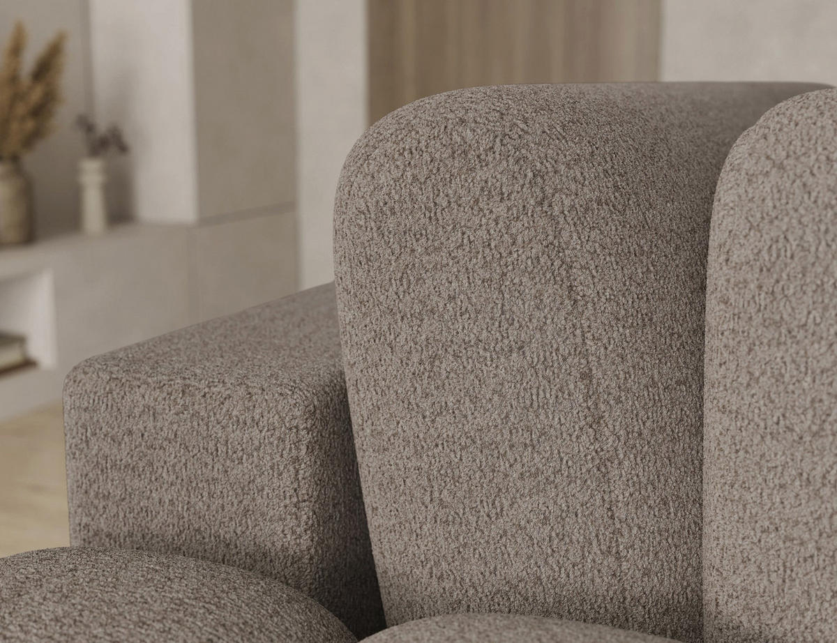 ECKSOFA COZION L-Form mit Schlaffunktion & Bettkasten – Modernes 3-Sitzer Sofa, HR-Kaltschaum, Wellenfederung, 267 × 165 cm - Schwarz/Braun, Kunststoff (165/267cm) - Wohnideebilder