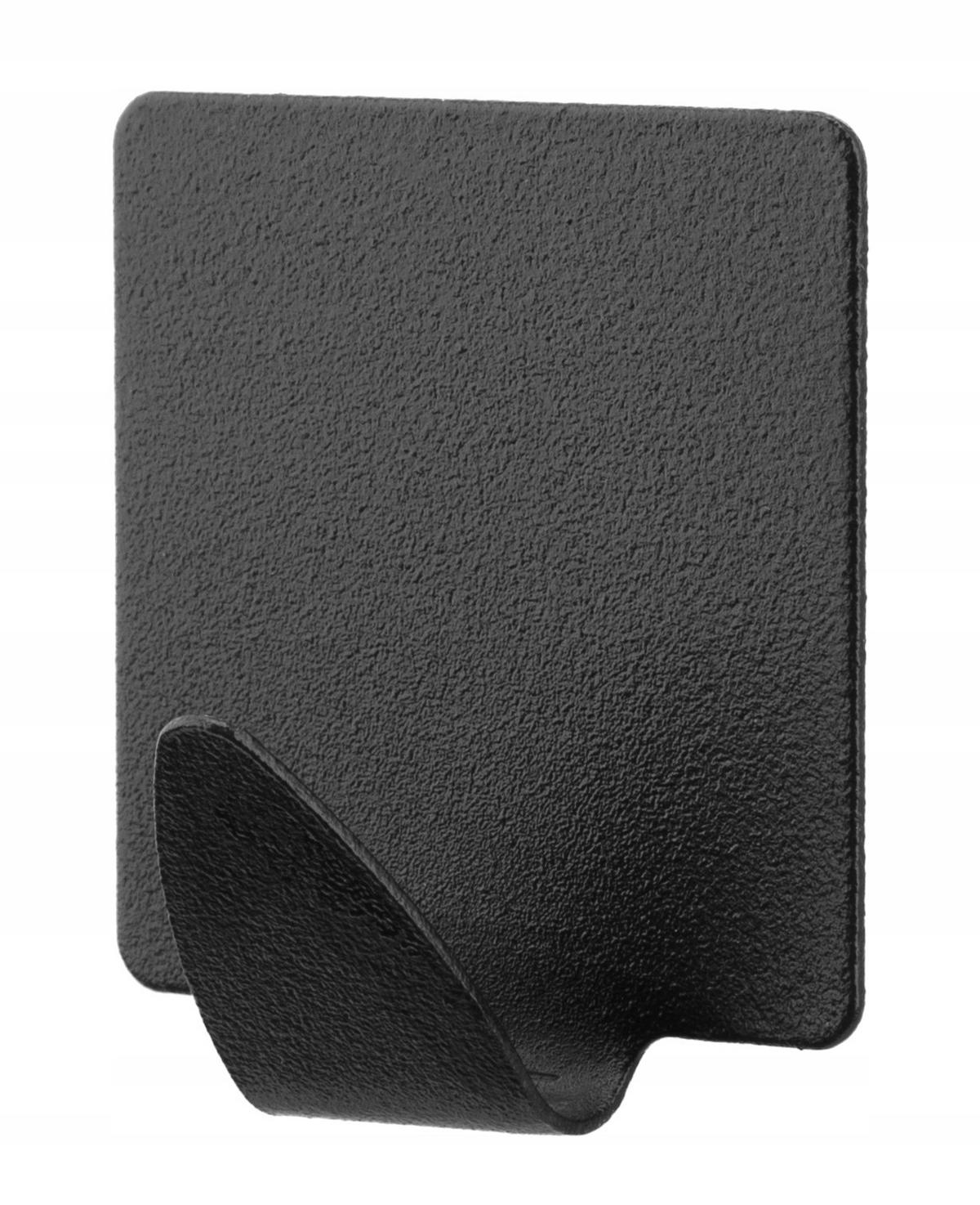 BADEZIMMER-AUFHÄNGER 4 Stück. - Schwarz, Metall (4/4cm) - KADAX