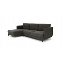 ECKSOFA Helmer In Stoff Baloo - Anthrazit, Holzwerkstoff/Textil (164/293cm) - Fun Möbel