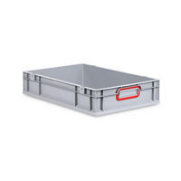EUROBOX Nextgen Color 12x40x60cm 23 Liter Griffe Rot Geschlossen - Rot, Kunststoff (40/12/60cm) - PROREGAL