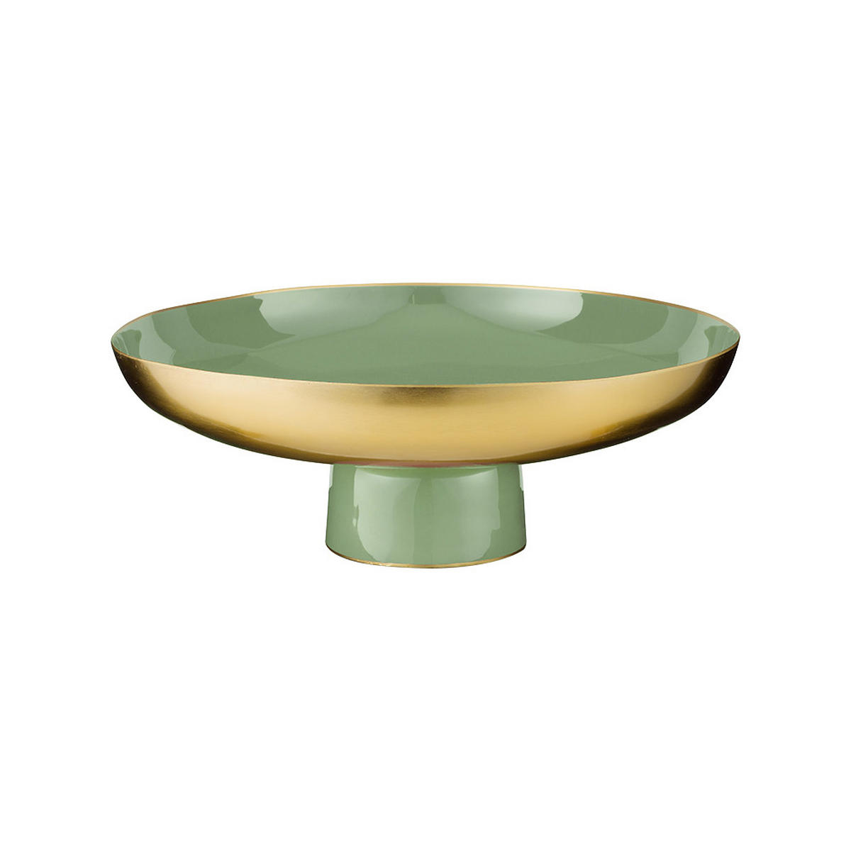 SCHÜSSEL Low metal mid grün 35x12.5 cm - Jadegrün, Metall (35/12.5cm) - Pip Studio