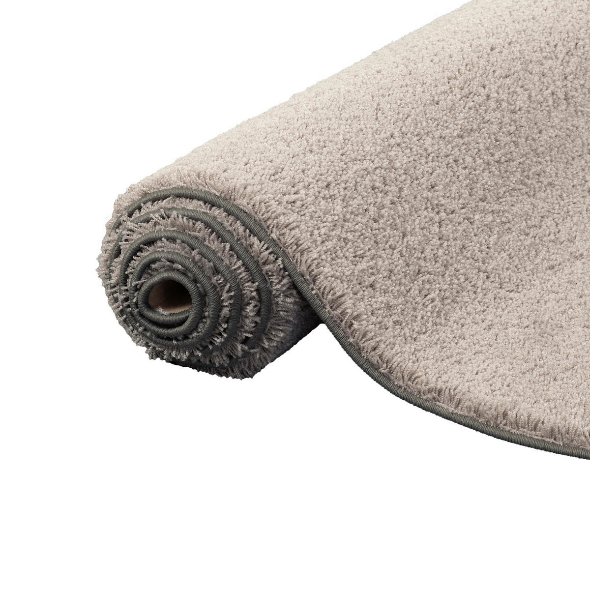 HOCHFLOR SHAGGY TEPPICH PALACE - Grau, Textil (133/133cm) - Snapstyle