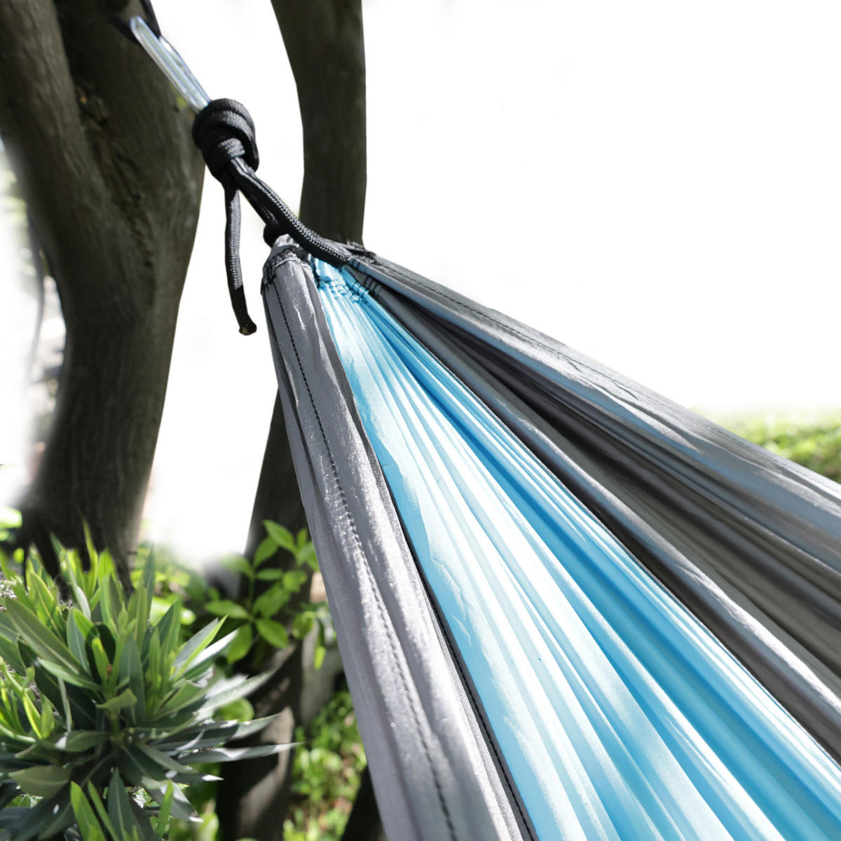 HÄNGEMATTE Camping Grau - Grau, Textil (140/1/270cm) - SVITA