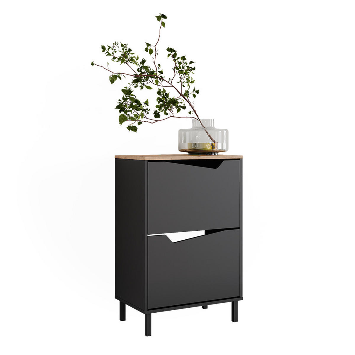 BOTNÍK NA BOTY Marelle Antracit/Artisan - světle šedá/antracitová, kompozitní dřevo (60/91.6/38cm) - Vicco