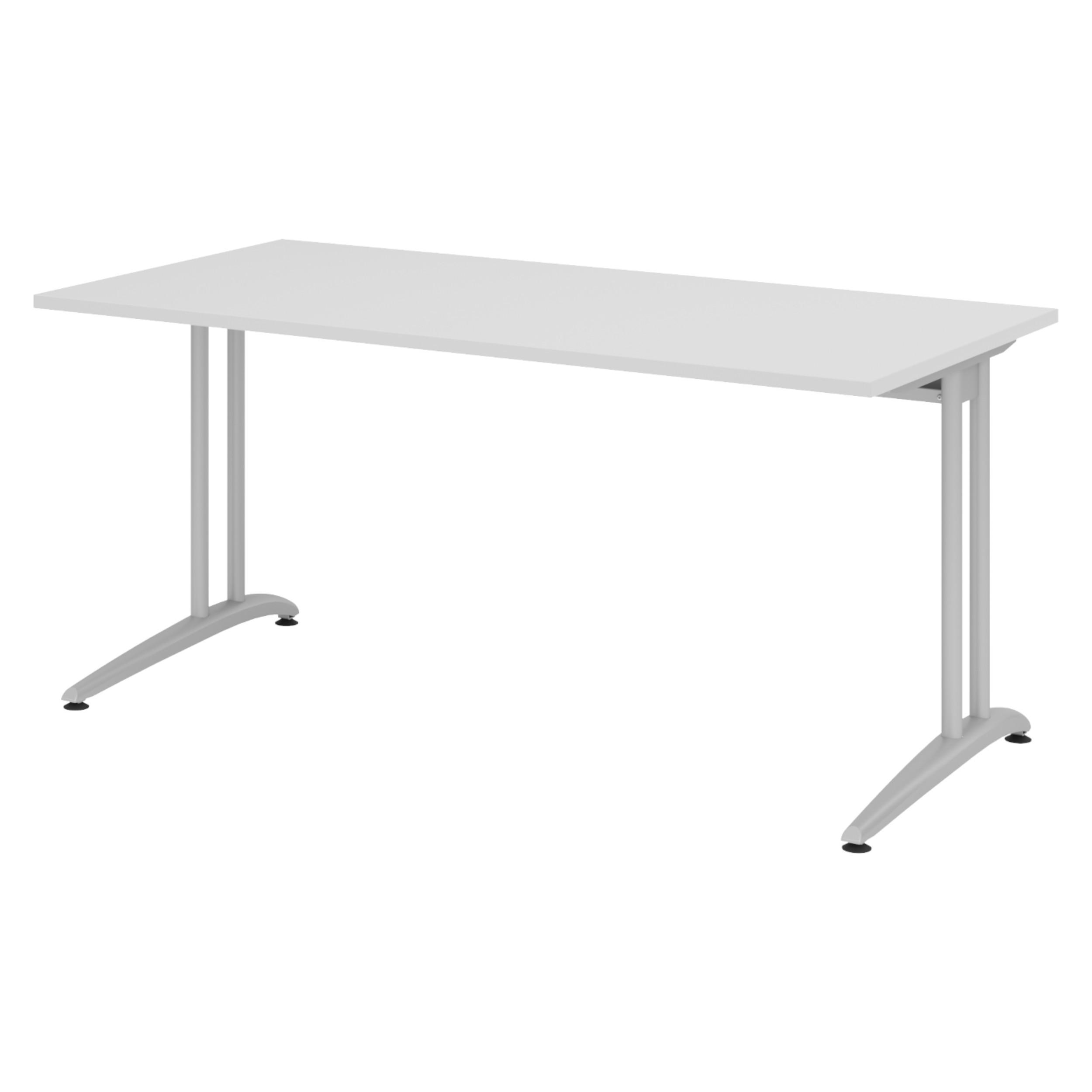 SCHREIBTISCH Serie-B 80/160/72 cm in Grau - Grau, Holzwerkstoff (80/160/72cm) - bümö