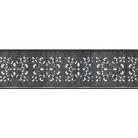 SICHTSCHUTZSTREIFEN Design Vlies Ornament für Doppelstabmatten Anthrazit 2,6m - Anthrazit, Kunststoff (260/19cm) - ZAUN|ZU