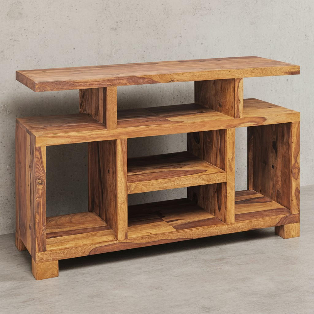 SIDEBOARD – Massivholz, 115x76x40 cm, Landhausstil, auch als TV-Kommode - Braun, Holz (115/76/40cm) - KADIMA DESIGN